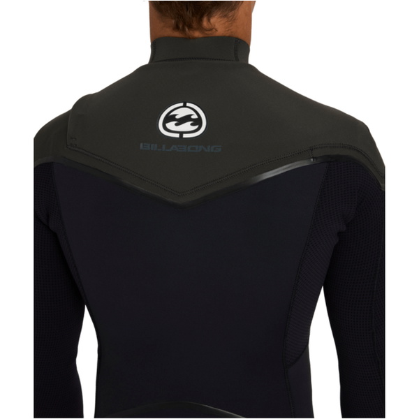 2026 Billabong Mens Absolute Ultra 4/3mm Chest Zip Wetsuit ABYW100283 - Storm Black